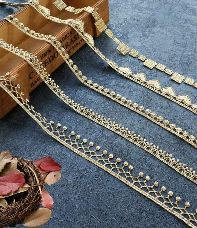 2 ярда/партия декоративная Кружевная аппликация ширина 1 3 см|lace trim|net lace trimembroidered