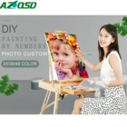 AZQSD 243648 цвет индивидуальная фотография Индивидуальные DIY живопись по номерам рисунок цвет ing по номерам акрил для взрослых
