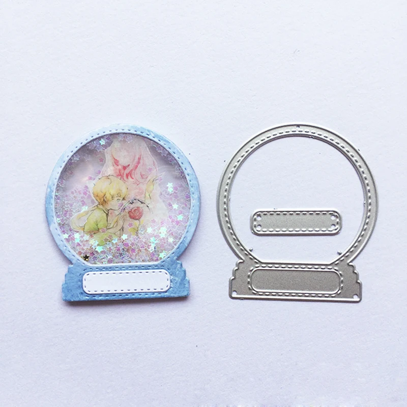 Форма для ножа с хрустальным шариком металлическая резки серебряная форма