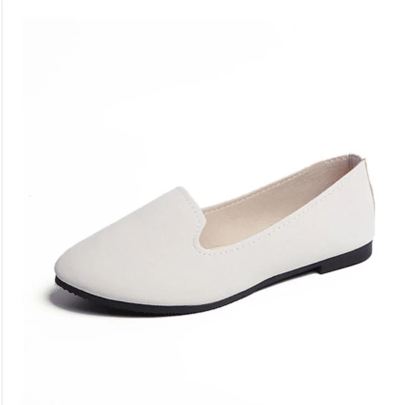 Мокасины женские с закрытым носком лоферы на плоской подошве летние дышащие из