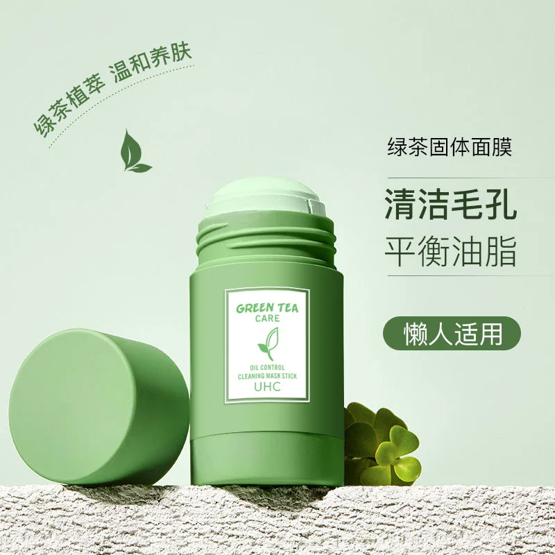

Green Tea Purifying Stick Mask Oil Control Anti-Acne Eggplant Solid Fine