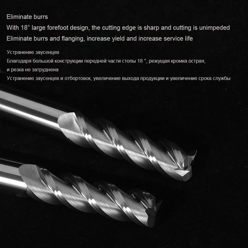 HRC55 3 Flute Aluminium Corner End Mill Tungsten Carbide Steel CNC Ball Nose Milling Cutter Tool Deg R0.5 R1 Metal Router | Инструменты