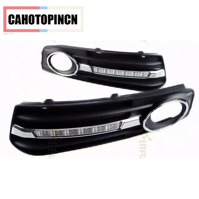 Супер яркий OEM хром стиль 12В СИД автомобильное DRL дневные ходовые огни с