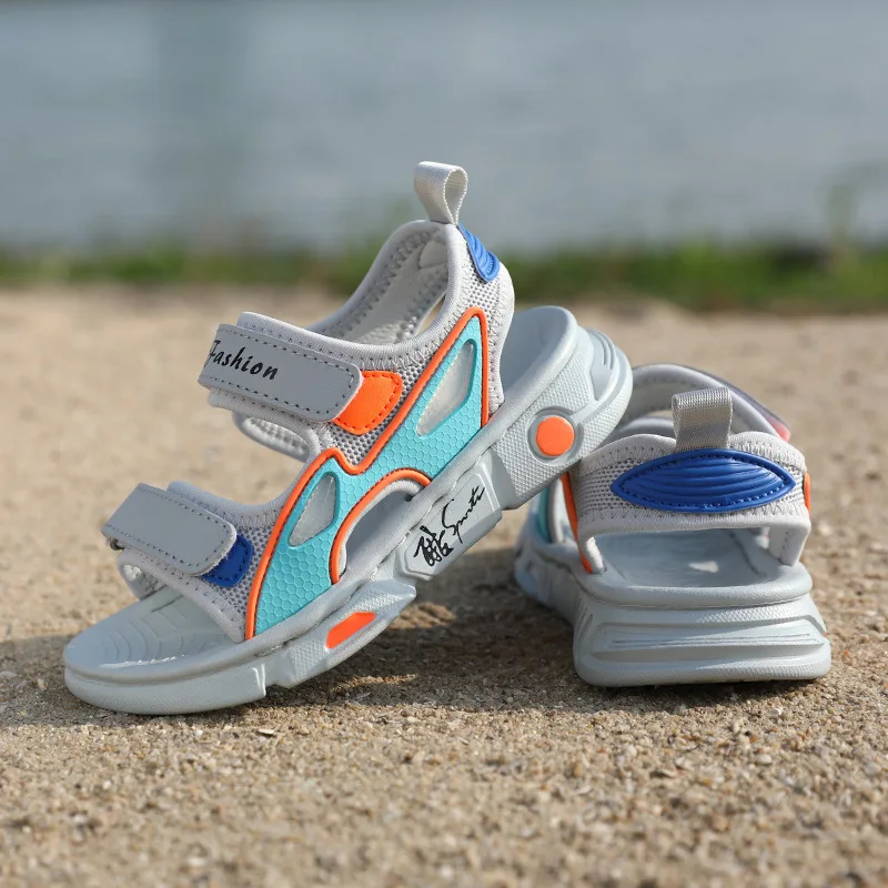 Boys Sandals Summer School Children's Fashion Students Sports Shoes Soft Sole Beach Shoes