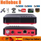 Спутниковый приемник Hellobox 8, ресивер стандарта DVBS2, комбинированная ТВ-приставка, двойной тюнер, поддержка ТВ-проигрывания на телефоне, телеприставка, спутниковый искатель