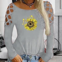 s 5xl new sexy t shirt women hollow out diamond printed plus size casual tees 2020 fall long sleeve tops ladies shirts blusas