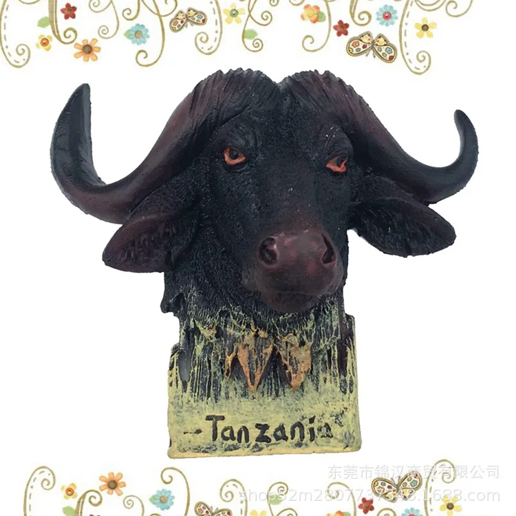 Кения магниты на холодильник Африканские животные полимерные украшения 3D