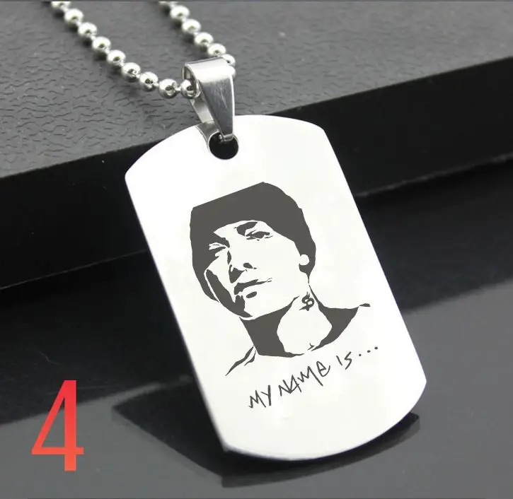 Ключ брелок Eminem XH01 из нержавеющей стали классический модный с гравировкой