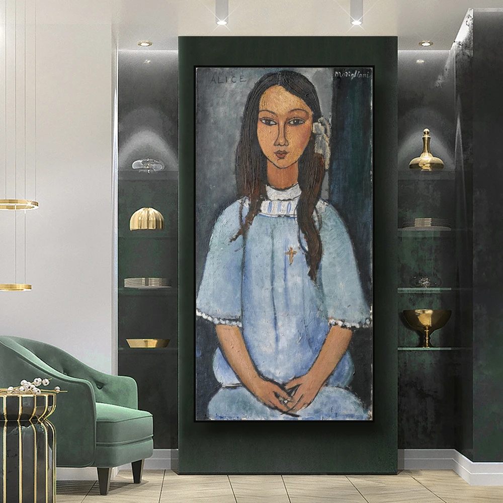 Alice by Amedeo Modigliani холст живопись каллиграфия постеры картинки настенные