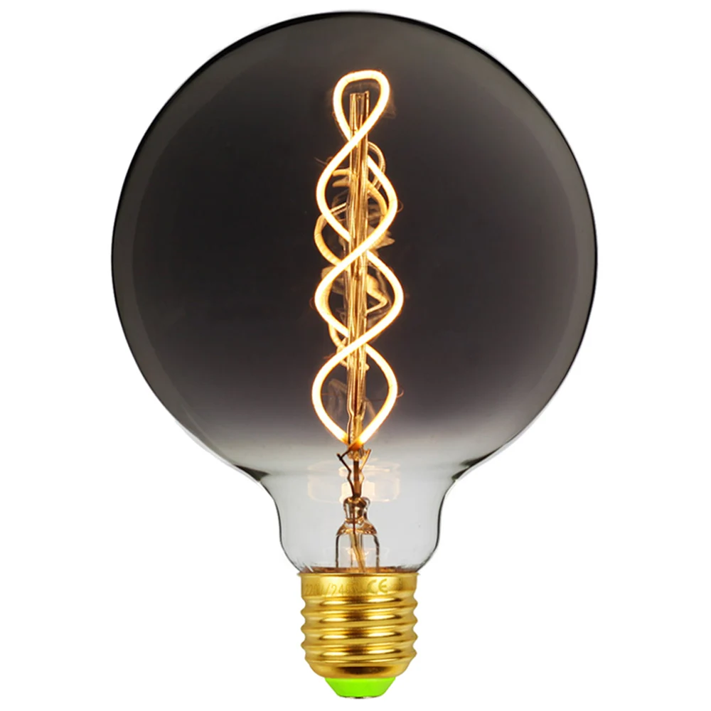 TIANFAN Edison ЛАМПЫ G125 лампа Светодиодная в форме шара глобуса винтажная спиральная