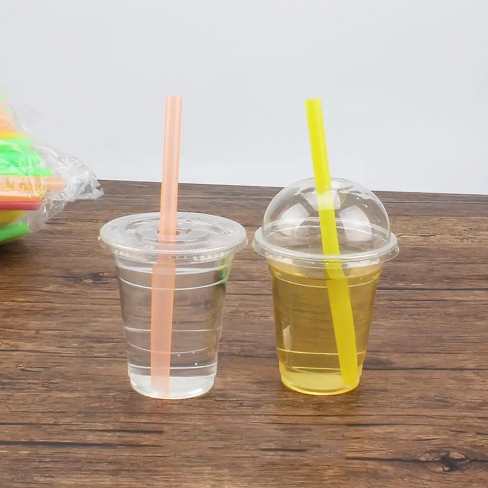 

100pcs Disposable Drinking PP Straws Pearl Milk Tea Coarse Straws Color Big Straw Juice Smoothie Drink Straw Accessories Paille