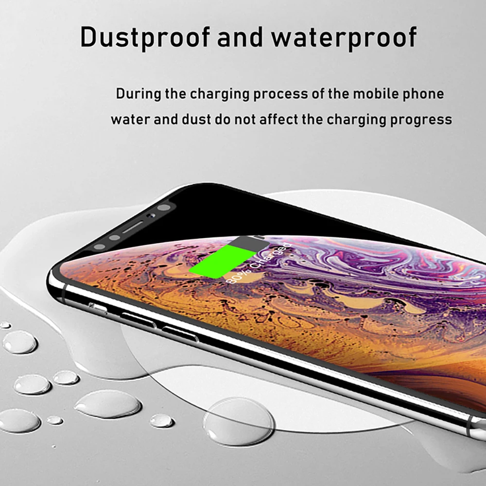 Беспроводное зарядное устройство для Iphone 11 настольное кофейное офисное QI IPhone 8 X