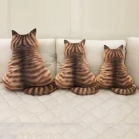 Подушка плюшевая в форме кошки#5