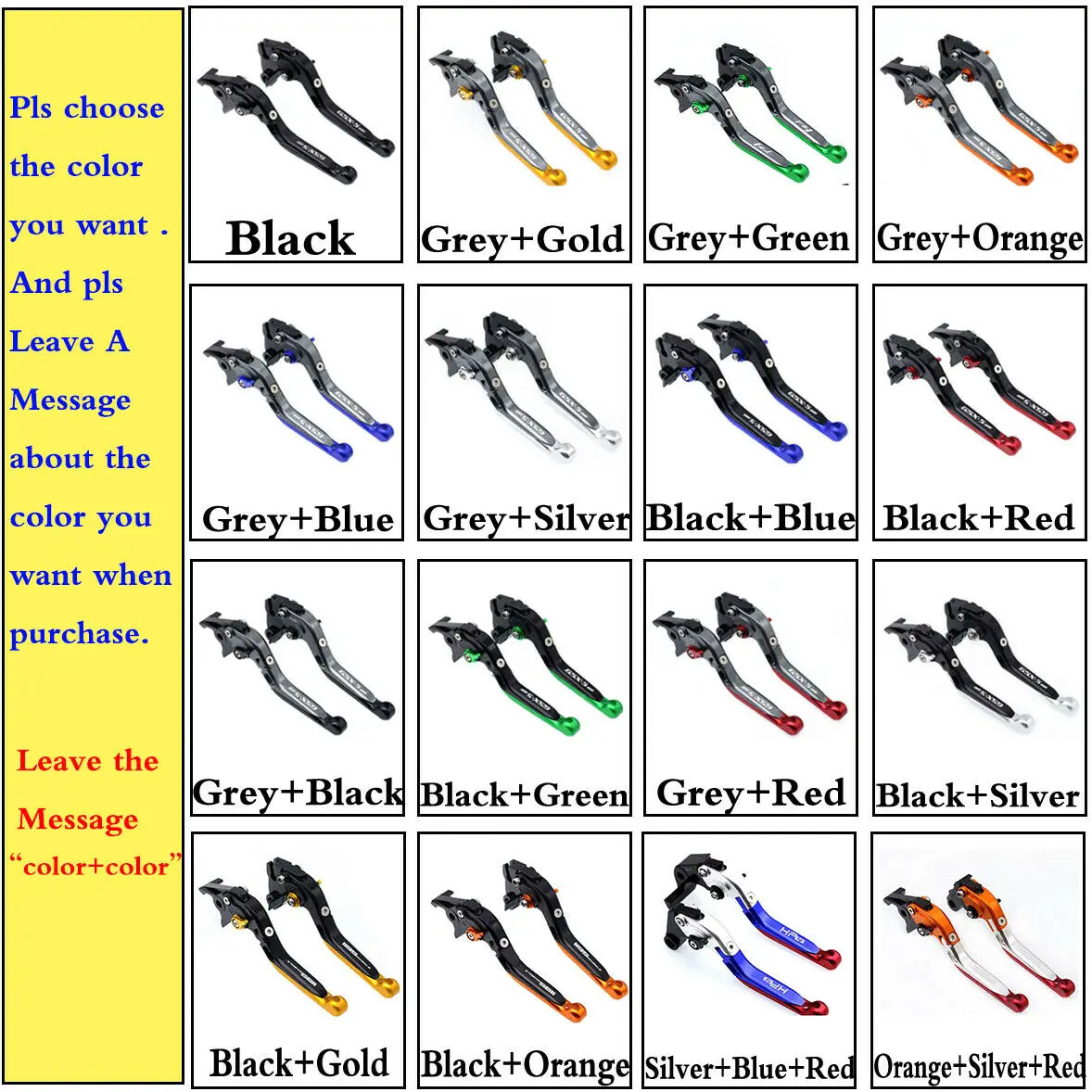 Складные Выдвижные регулируемые CNC алюминиевые мотоциклетные тормозные рычаги