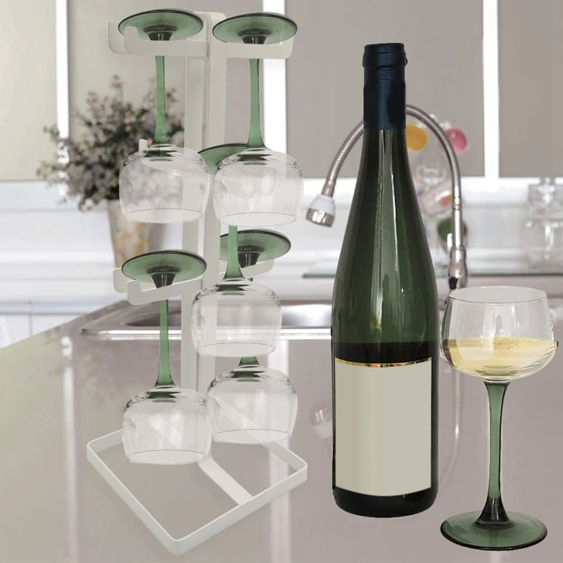 Coffee Mug/Cup Tree Stand- Wine Glass/Jewelry Organizer-White Metal | Дом и сад