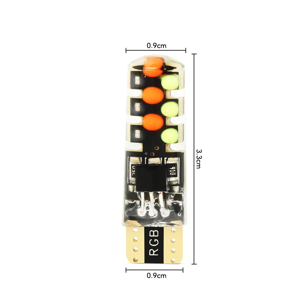 T10 w5w RGB светодиодный Автомобильная лампочка для чтения светильник просвет s Chevrolet