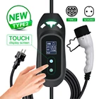 Электрическое портативное автомобильное зарядное устройство типа 2 IEC 62196 Тип 1 SAE J772 используется для зарядки электрического автомобиля 220 В 16 А кВт 5 м кабель штекер Schuko