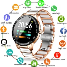 LIGE Woman Smart Watch Waterproof Sport Fitness Tracker Heart Rate Blood Pressure for iOS Android Ce