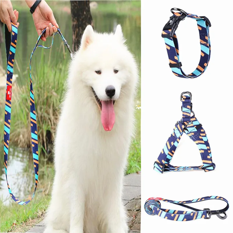 Нейлоновая шлейка для собак модный дизайнерский жилет с принтом легко снимается