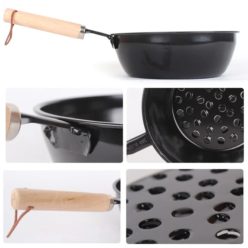 Дымоход Уголь Стартовый горшок барбекю безопасная деревянная ручка Гриль