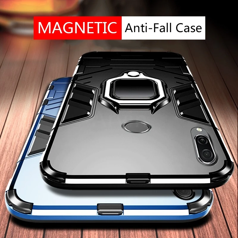 

Shockproof shell For Huawei P20 P30 P40 Pro Lite Mate 20 Pro Honor 20 8A 8x 8s 9A 9s 9C 9x 10x Lite magnetic ring holder Cover