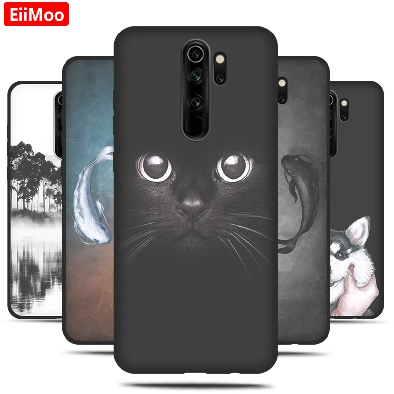 Чехол EiiMoo для телефона Xiaomi Redmi Note 8 Pro мягкий силиконовый чехол с мультяшным