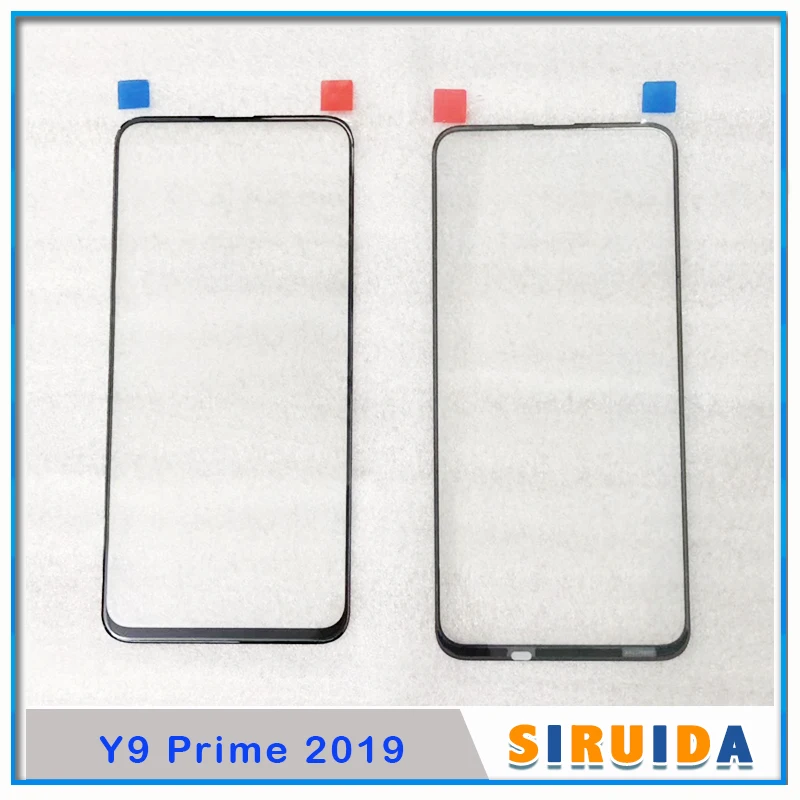 10 шт. Оригинальный ЖК дисплей передний Внешний стеклянный объектив для Huawei Y9 Prime