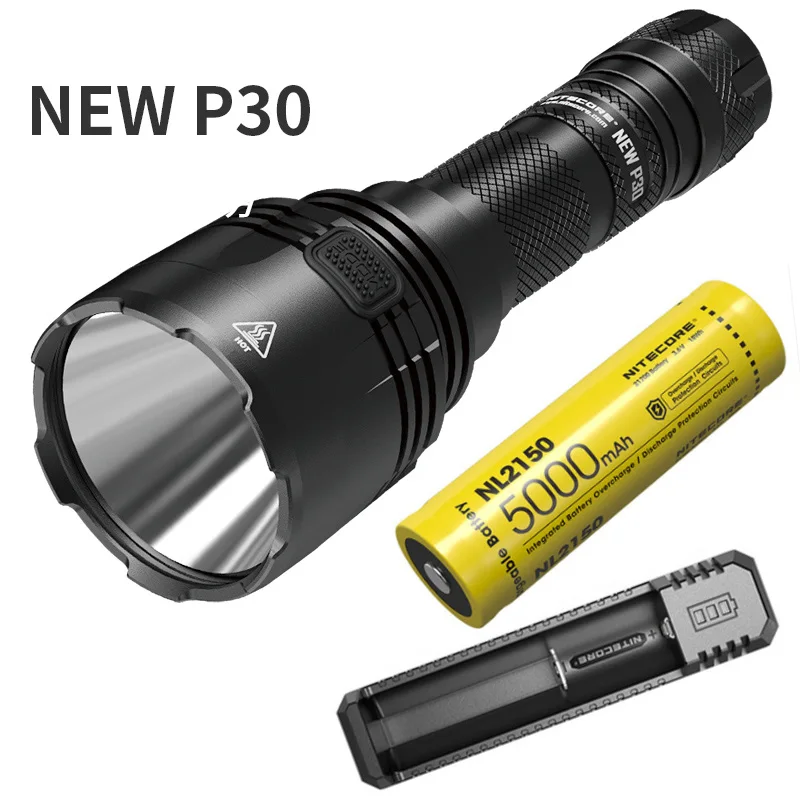 Охотничий светильник онарь NITECORE P30 XP-L HI V3 max 1000 люмен с аккумулятором 618 уличный
