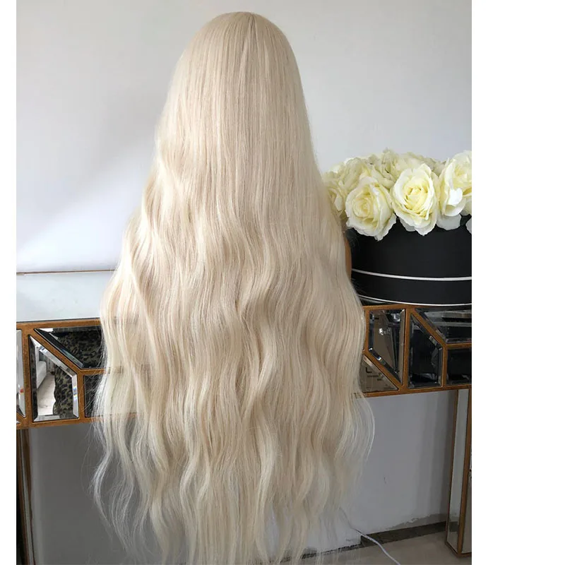 

180% Density Transparent White Blonde Body Wave 13x4/6 Lace Front Human Hair T Part Wig For Women With Babyhair Can Straight