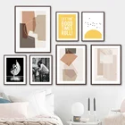 Женская танцевальная линия, Геометрическая юбка от солнца и птицы, настенная Картина на холсте, скандинавские постеры и принты, картины для гостиной, домашний декор