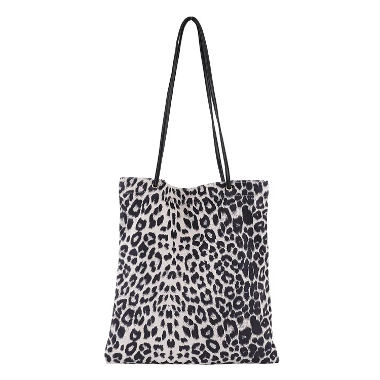 

Korean Version of The Original Retro Handbag Ins Fashionable Leopard Pattern Simple and Versatile Cloth Bag Fashion Shoulder Bag