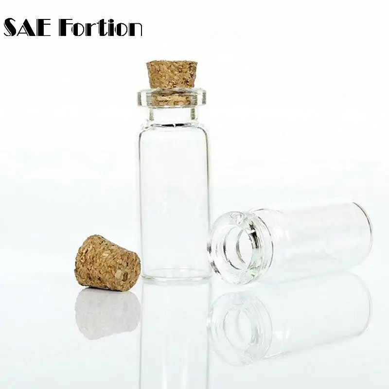 20*50 мм 10 мл мини стеклянные бутылки SAE Fortion 4 шт. пустые для DIY пробковые банки