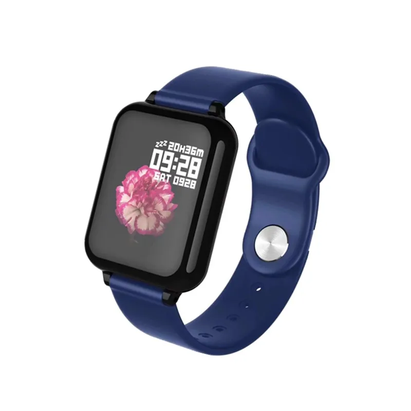 blue Умные часы B57, bluetooth, электронные, умные часы для android, для женщин, мужчин, детей, gps, ЭКГ, крови, для iphone, apple, спортивные часы, водонепроницаемые - Цвет: blue