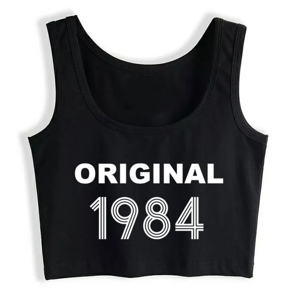 

Crop Top Women 1984 Harajuku Tank Top Women Casual Women Clothes