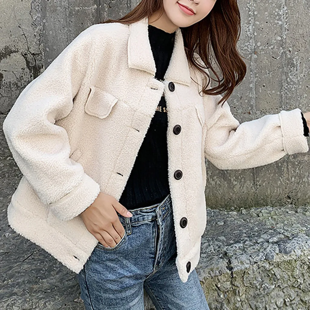 SAGACE зимнее женское пальто из искусственного флиса верхняя одежда теплая