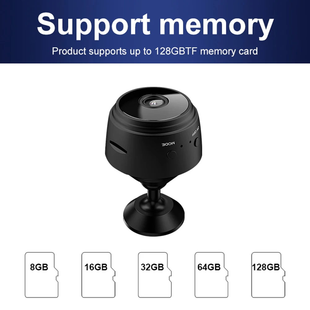 Мини-камера видеонаблюдения A9 720P HD ночное видение Wi-Fi датчик движения |