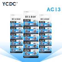 ycdc 10 100pcs ag13 button cell batteries sr1154 sr44 lr44 357 1 55v a76 alkaline battery for watch remote control calculator