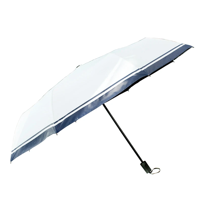 

Складной автоматический зонт, ветрозащитсветильник зонт для студентов, черный зонт с покрытием, бытовые товары EF50UB