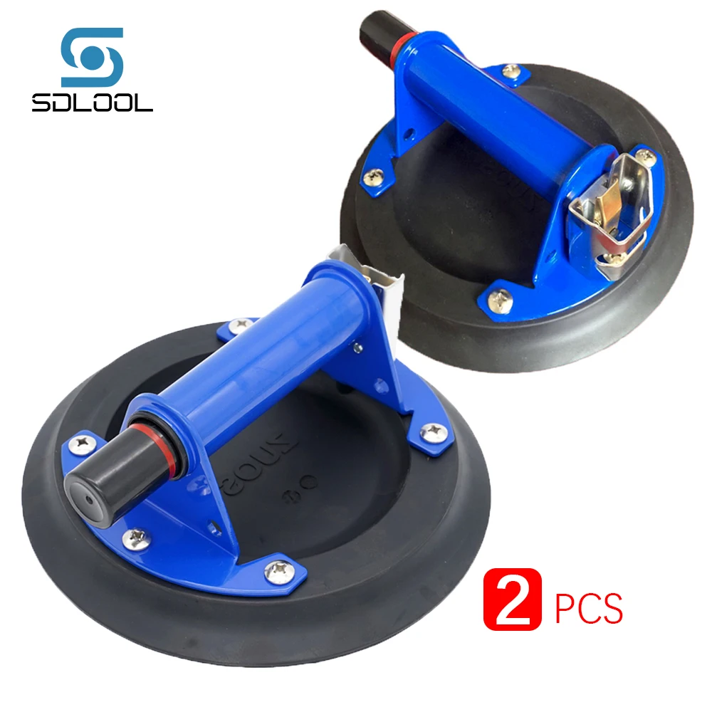 

2Pcs 8 Inch Vacuum Suction Cup With Metal Handle for Granite Mrbale Glass Tile Heavy Duty Lifting Tools
