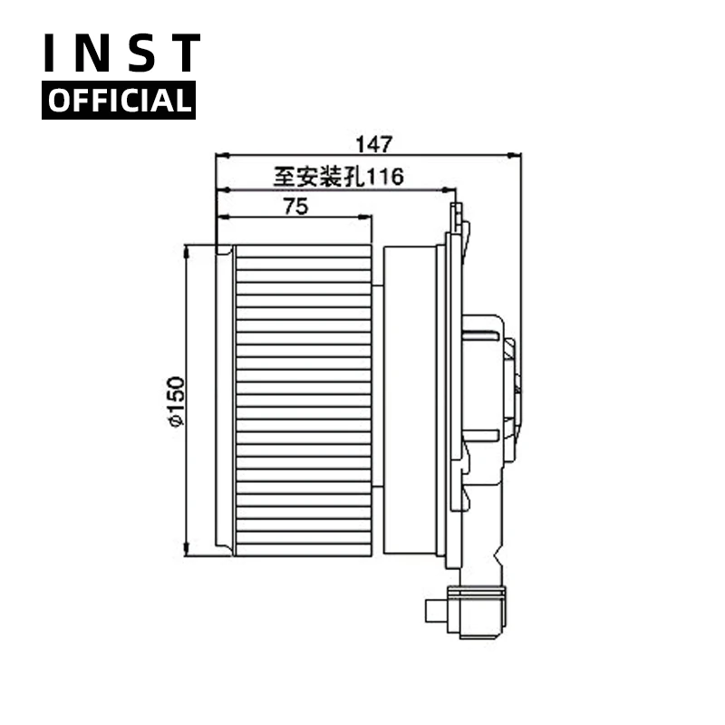

Air Conditioning Fan AC A/C Blower Motor FOR HILUX 2010 12v