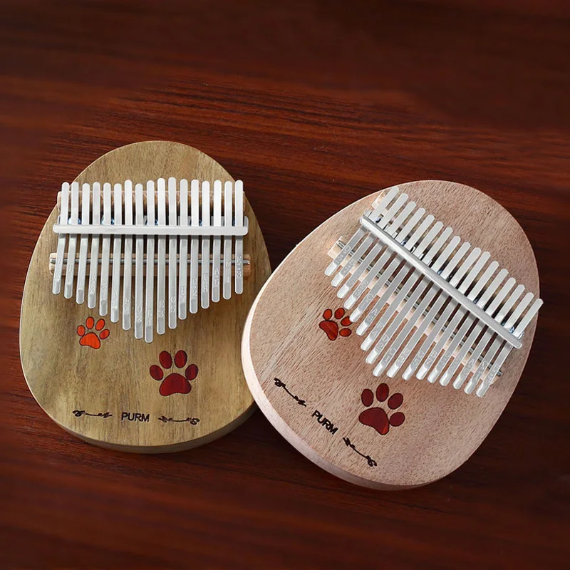 Портативный пианино для больших пальцев 17 тон калимба Акация дерево палец