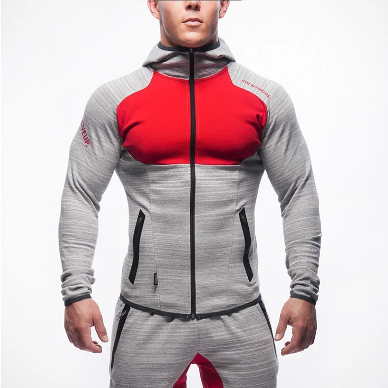 

New men's sportssuit 2-piece jacket + trousers men's suit Hoodie suit men's Gym sportswear jogging sportswear men's clothing spo