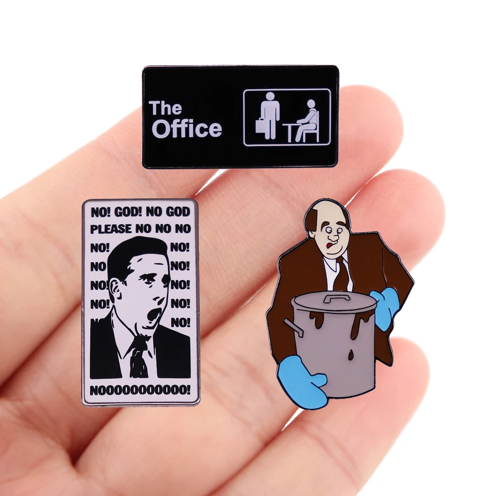 

DZ2336 The Office Enamel Pins Custom Brooches Lapel Badge Jewelry For Backpack Decoration Friends Kids Gift Accessories