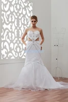 free shipping bridal gowns 2016 new design hot seller custom sizecolor small train crystal whiteivory sexy love wedding dress