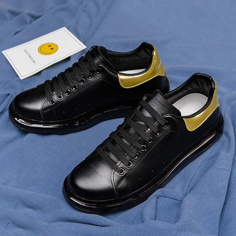 LOOZYKIT New Men Casual Shoes Lac-Up Winter Fashion Female Clunky Sneaker Platform High Heel Dad 39-44 | Обувь
