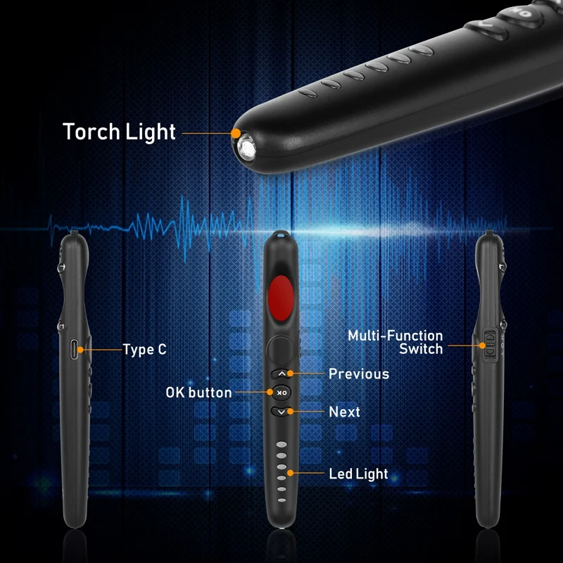 Мини-Радиочастотный детектор ручка беспроводное устройство радиочастотного