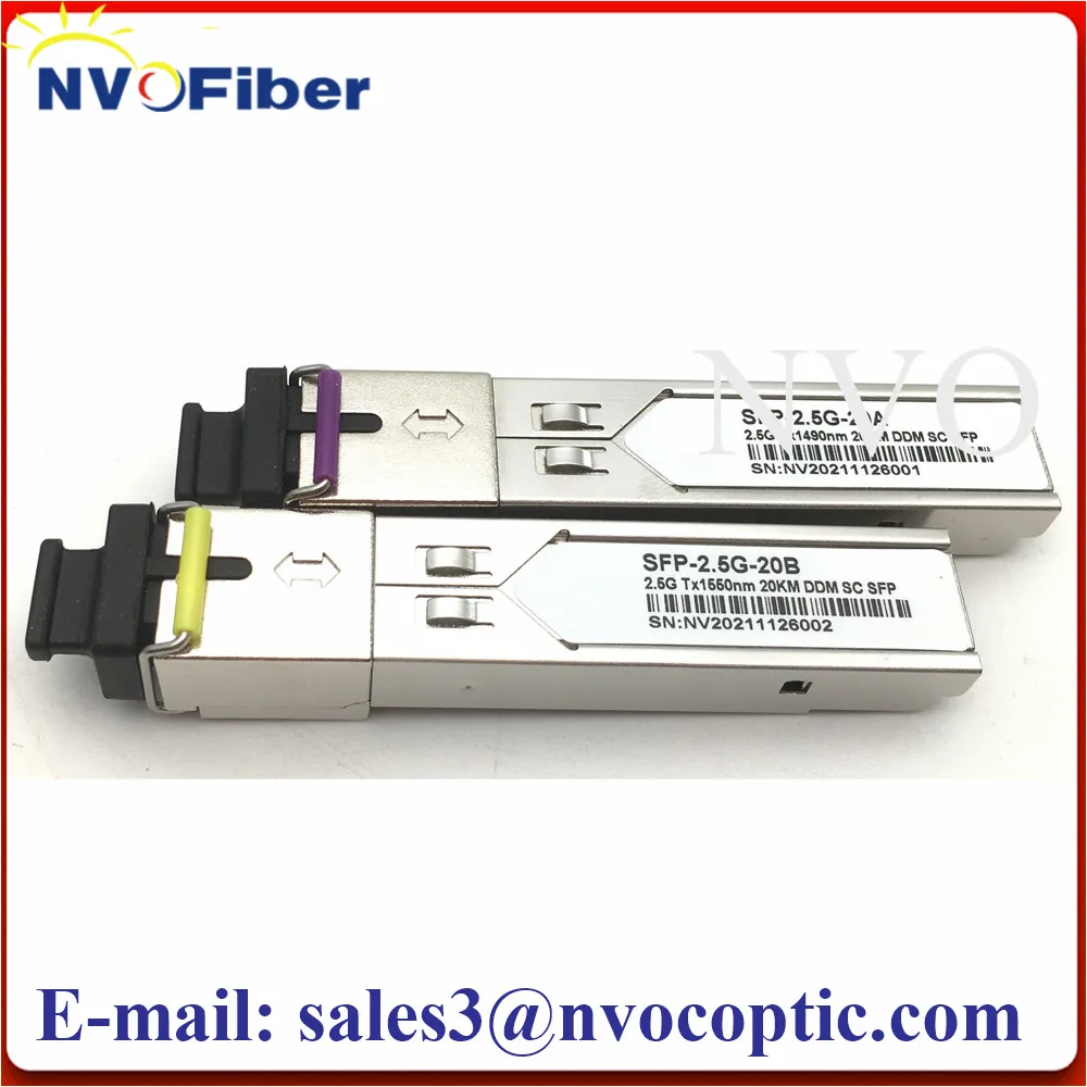 5 пар/партия трансивер Bidi SC SFP 20KM SM 2 5G 1490 нм DDM коммутатор модуля 488 Гбит/с