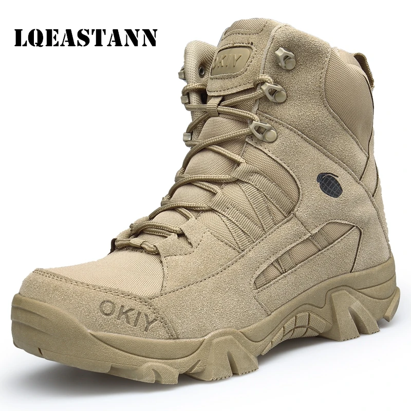 

Autumn And Winter Army Boots Outdoor Mountaineering Snow Boots Special Forces Desert Tactical Combat Ankle Boots Men Work Boots