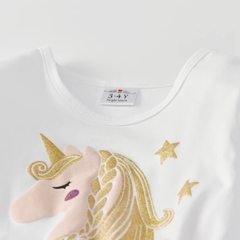 DXTON/Детское платье принцессы для девочек Детское с единорогом Fille Robe Вечерние