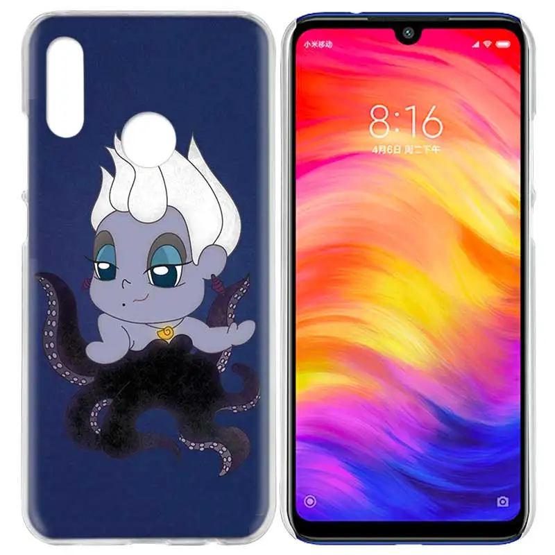 Чехол для Xiaomi Redmi Note 7 7A фотоаппаратов моментальной печати 7S 6 6A 5 Y3 K20 mi 8 до 9 лет CC9 CC9E A1 A2 A3 играть F1 Lite Pro Plus Урсула, Русалочка - Цвет: 04